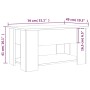 Couchtisch aus geräuchertem Eichensperrholz, 79 x 49 x 41 cm von vidaXL, Couchtisch - Ref: Foro24-819275, Preis: 78,26 €, Rab...