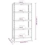 Widerstandsfähiges Regal auf 5 Ebenen, 2 Stück, Sperrholz und Stahl von vidaXL, Industrieregale - Ref: Foro24-3154204, Preis:...