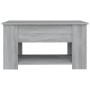 Engineered wood Sonoma gray coffee table 79x49x41 cm by vidaXL, Coffee table - Ref: Foro24-819276, Price: 95,25 €, Discount: %