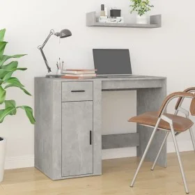 Escritorio de madera contrachapada gris hormigón 100x49x75 cm by vidaXL, Desks - Ref: Foro24-816788, Price: 90,35 €, Discount: %