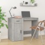 Escritorio de madera contrachapada gris hormigón 100x49x75 cm de vidaXL, Escritorios - Ref: Foro24-816788, Precio: 96,13 €