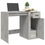 Holz-Schreibtisch aus grauem Beton-Sperrholz, 100x49x75 cm. von vidaXL, Schreibtische - Ref: Foro24-816788, Preis: 94,04 €, R...