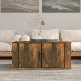 Couchtisch aus geräuchertem Eichensperrholz, 80 x 50 x 36 cm von vidaXL, Couchtisch - Ref: Foro24-816517, Preis: 48,46 €, Rab...