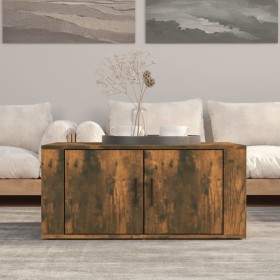 Couchtisch aus geräuchertem Eichensperrholz, 80 x 50 x 36 cm von vidaXL, Couchtisch - Ref: Foro24-816517, Preis: 48,84 €, Rab...