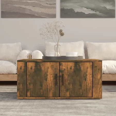 Couchtisch aus geräuchertem Eichensperrholz, 80 x 50 x 36 cm von vidaXL, Couchtisch - Ref: Foro24-816517, Preis: 48,46 €, Rab...