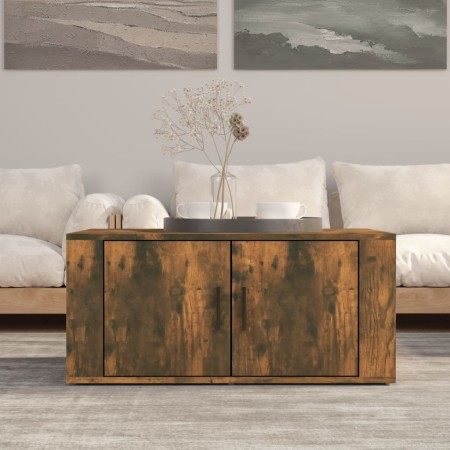 Mesa de centro madera contrachapada roble ahumado 80x50x36 cm de vidaXL, Mesas de centro - Ref: Foro24-816517, Precio: 48,79 ...