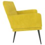 Banco de terciopelo amarillo 108x79x79 cm de vidaXL, Bancos - Ref: Foro24-351420, Precio: 142,71 €, Descuento: %