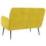 Banco de terciopelo amarillo 108x79x79 cm de vidaXL, Bancos - Ref: Foro24-351420, Precio: 142,71 €, Descuento: %