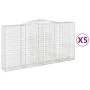 Gabion baskets 5 pcs arc shape iron 400x50x200/220 cm by vidaXL, Pots and planters - Ref: Foro24-3147064, Price: 1,00 €, Disc...