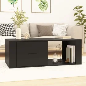 Mesa de centro madera contrachapada negro 100x50,5x35 cm de vidaXL, Mesas de centro - Ref: Foro24-816537, Precio: 63,40 €, De...