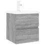 Sonoma gray plywood bathroom cabinet with sink by vidaXL, bathroom vanities - Ref: Foro24-3152862, Price: 170,95 €, Discount: %