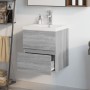 Sonoma gray plywood bathroom cabinet with sink by vidaXL, bathroom vanities - Ref: Foro24-3152862, Price: 171,22 €, Discount: %