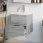 Sonoma gray plywood bathroom cabinet with sink by vidaXL, bathroom vanities - Ref: Foro24-3152862, Price: 170,95 €, Discount: %