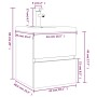 Sonoma gray plywood bathroom cabinet with sink by vidaXL, bathroom vanities - Ref: Foro24-3152862, Price: 171,22 €, Discount: %