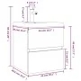 Sonoma gray plywood bathroom cabinet with sink by vidaXL, bathroom vanities - Ref: Foro24-3152862, Price: 170,95 €, Discount: %
