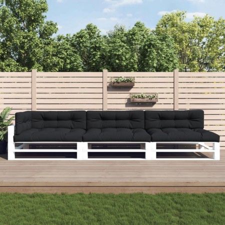 Palettenkissen 7 Stück schwarzer Stoff von vidaXL, Kissen für Stühle und Sofas - Ref: Foro24-3188914, Preis: 204,13 €, Rabatt: %