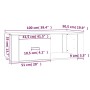 Sonoma-Couchtisch aus grauem Sperrholz, 100 x 50,5 x 35 cm von vidaXL, Couchtisch - Ref: Foro24-816542, Preis: 74,14 €, Rabat...