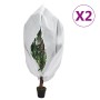 Cubiertas para plantas con cremallera 2 uds 70 g/m² 2,36x2 m