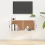 Glossy white wall TV cabinet 100x34.5x40 cm by vidaXL, TV Furniture - Ref: Foro24-816634, Price: 78,06 €, Discount: %