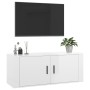 Glänzend weißer Wand-TV-Schrank 100 x 34,5 x 40 cm von vidaXL, TV-Möbel - Ref: Foro24-816634, Preis: 79,28 €, Rabatt: %