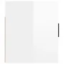 Glossy white wall TV cabinet 100x34.5x40 cm by vidaXL, TV Furniture - Ref: Foro24-816634, Price: 78,06 €, Discount: %