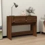 Brown oak plywood console table 100x39x75 cm by vidaXL, Tables - Ref: Foro24-816783, Price: 66,71 €, Discount: %