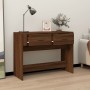 Mesa consola madera contrachapada roble marrón 100x39x75 cm de vidaXL, Mesas - Ref: Foro24-816783, Precio: 67,35 €, Descuento: %