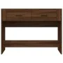 Brown oak plywood console table 100x39x75 cm by vidaXL, Tables - Ref: Foro24-816783, Price: 66,71 €, Discount: %