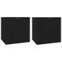 Wand-TV-Schränke 2 Stück schwarz 40x34,5x40 cm von vidaXL, TV-Möbel - Ref: Foro24-816643, Preis: 47,24 €, Rabatt: %