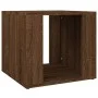 Brown oak plywood bedside table 41x40x36 cm by vidaXL, Nightstands - Ref: Foro24-816551, Price: 30,93 €, Discount: %