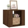 Brown oak plywood bedside table 41x40x36 cm by vidaXL, Nightstands - Ref: Foro24-816551, Price: 30,93 €, Discount: %
