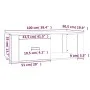 Couchtisch aus weißem Sperrholz, 100 x 50,5 x 35 cm von vidaXL, Couchtisch - Ref: Foro24-816536, Preis: 57,68 €, Rabatt: %