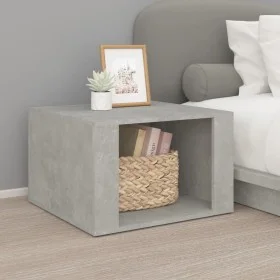 Concrete gray plywood bedside table 57x55x36 cm by vidaXL, Nightstands - Ref: Foro24-816556, Price: 35,30 €, Discount: %