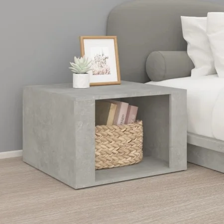 Concrete gray plywood bedside table 57x55x36 cm by vidaXL, Nightstands - Ref: Foro24-816556, Price: 35,27 €, Discount: %