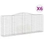 Gabionenkörbe 6 Stück bogenförmiges Eisen 400x50x160/180 cm von vidaXL, Töpfe und Pflanzgefäße - Ref: Foro24-3147039, Preis: ...