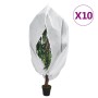 Cubierta para plantas con cremallera 10 uds 70 g/m² 1,55x1,55 m