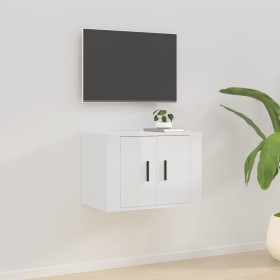 Glossy white wall TV cabinet 57x34.5x40 cm by vidaXL, TV Furniture - Ref: Foro24-816618, Price: 30,07 €, Discount: %