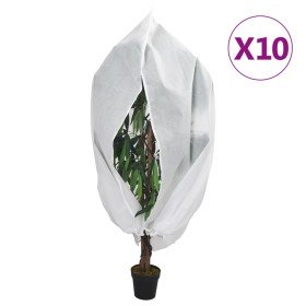 Cubiertas para plantas con cremallera 10 uds 70 g/m² 1,2x1,8 m