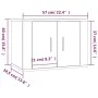 Glänzend weißer TV-Wandschrank 57x34,5x40 cm von vidaXL, TV-Möbel - Ref: Foro24-816618, Preis: 30,07 €, Rabatt: %