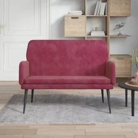Red velvet bench 108x79x79 cm by vidaXL, Banks - Ref: Foro24-351418, Price: 138,59 €, Discount: %