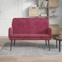 Red velvet bench 108x79x79 cm by vidaXL, Banks - Ref: Foro24-351418, Price: 138,59 €, Discount: %