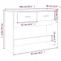 Sonoma gray plywood console table 100x39x75 cm by vidaXL, Tables - Ref: Foro24-816782, Price: 63,50 €, Discount: %