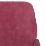 Banco de terciopelo rojo tinto 108x79x79 cm de vidaXL, Bancos - Ref: Foro24-351418, Precio: 139,16 €, Descuento: %