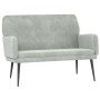 Banco de terciopelo gris claro 108x79x79 cm de vidaXL, Bancos - Ref: Foro24-351414, Precio: 139,60 €, Descuento: %