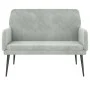 Banco de terciopelo gris claro 108x79x79 cm de vidaXL, Bancos - Ref: Foro24-351414, Precio: 127,12 €, Descuento: %