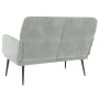 Banco de terciopelo gris claro 108x79x79 cm de vidaXL, Bancos - Ref: Foro24-351414, Precio: 127,12 €, Descuento: %