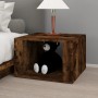 Nachttisch aus geräuchertem Eichensperrholz, 57 x 55 x 36 cm von vidaXL, Nachttische - Ref: Foro24-816557, Preis: 34,92 €, Ra...