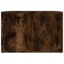 Mesita de noche madera contrachapada roble ahumado 57x55x36 cm de vidaXL, Mesitas de noche - Ref: Foro24-816557, Precio: 35,4...
