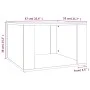 Nachttisch aus geräuchertem Eichensperrholz, 57 x 55 x 36 cm von vidaXL, Nachttische - Ref: Foro24-816557, Preis: 34,53 €, Ra...