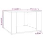 Nachttisch aus geräuchertem Eichensperrholz, 57 x 55 x 36 cm von vidaXL, Nachttische - Ref: Foro24-816557, Preis: 34,92 €, Ra...